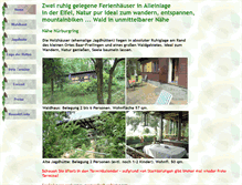 Tablet Screenshot of eifel-waldhaus.de